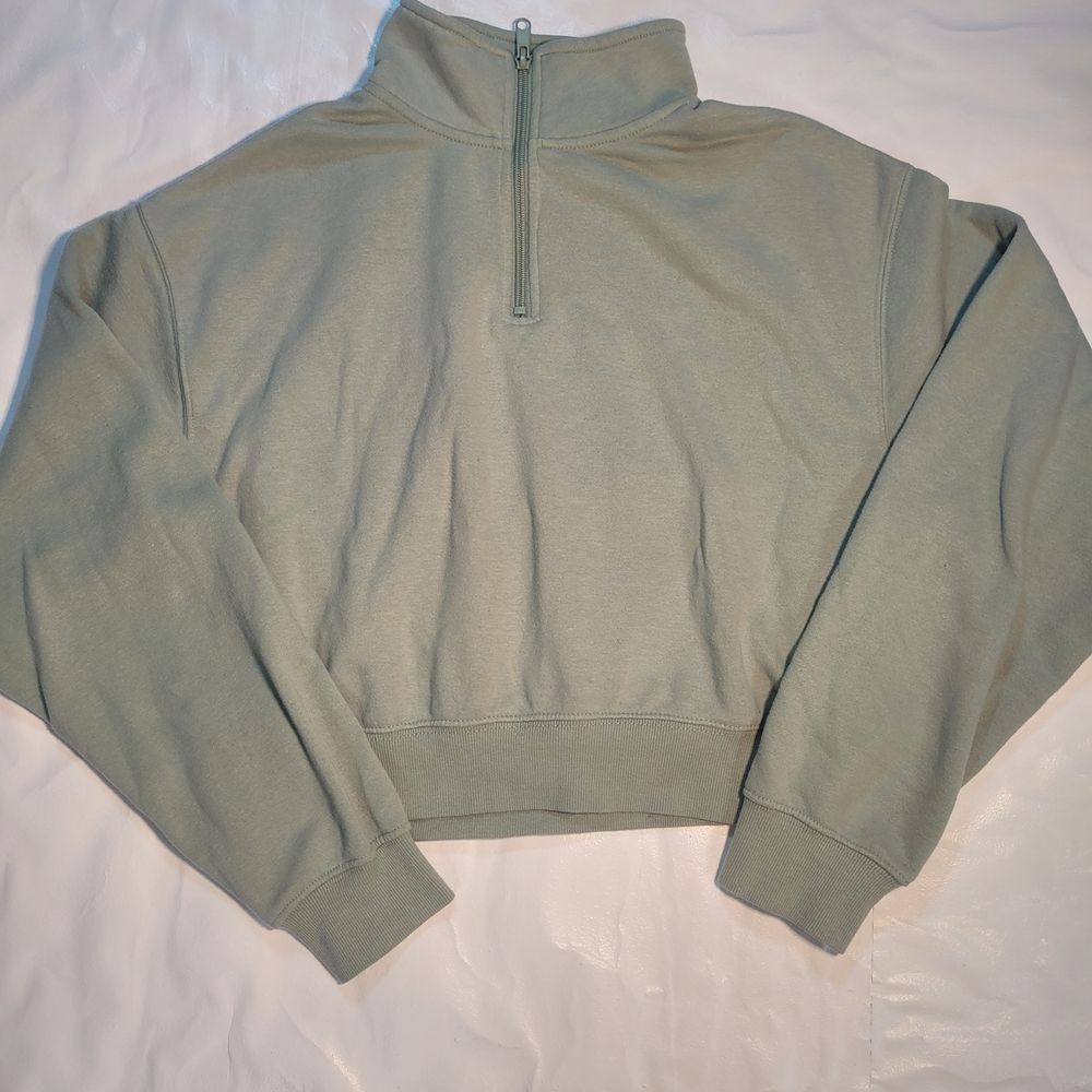 Ardene Light Gray Sherpa Zip-Up Jacket